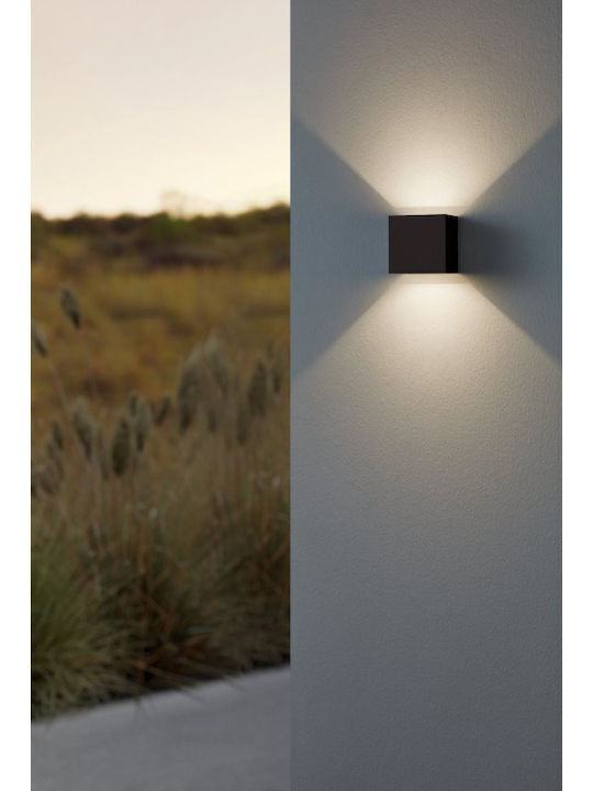 Eglo Xled Стенен Външен Плафон IP54 Двоен лъч 10x10x10εκ.