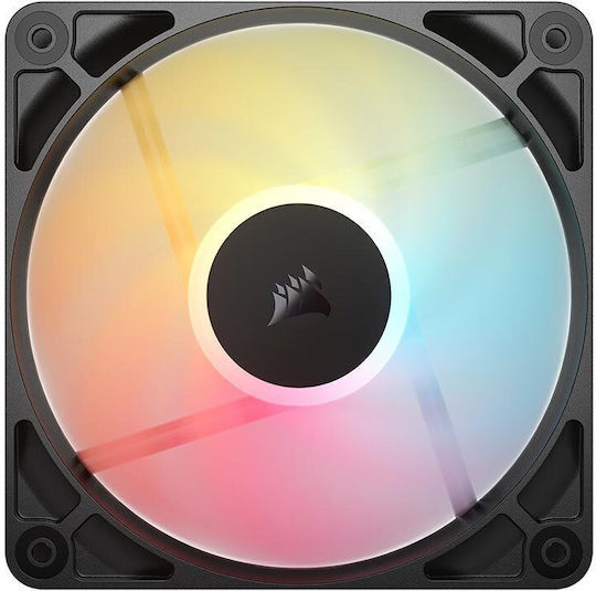Corsair RS120 Reverse Blade Case Fan 2100rpm 72.8cfm with ARGB Lighting and 4-Pin PWM Connection 3pcs