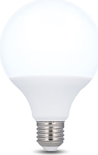 Forever Light Λάμπα LED 10W 138mm για Ντουί E27 και Σχήμα G95 Θερμό Λευκό 950lm