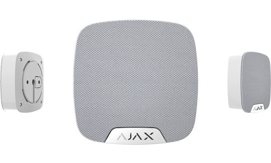 Ajax Systems Homesiren RF (Request for) - Anfrage für Alarm Siren Batterie Outdoor 105dB with Weiß Light 7.5x7.6cm