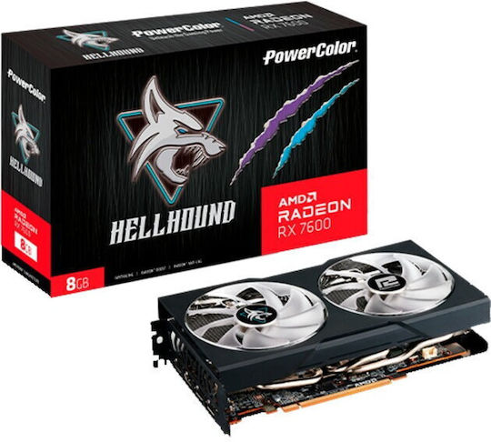 PowerColor Radeon RX 7600 8GB GDDR6 Höllenhund Grafikkarte