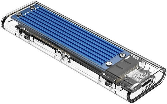 Orico Θήκη για Σκληρό Δίσκο M.2 SATA III NVME με σύνδεση USB 3.1 Type-C σε Μπλε χρώμα