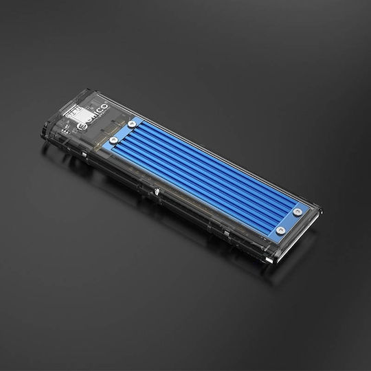 Orico Θήκη για Σκληρό Δίσκο M.2 SATA III NVME με σύνδεση USB 3.1 Type-C σε Μπλε χρώμα