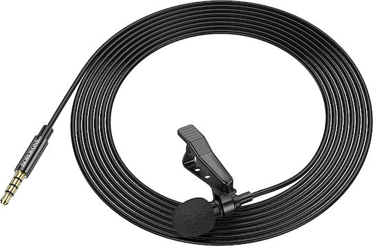 Borofone BFK11 Elegant Microphone 3.5mm Πέτου, Clip On for Vocals