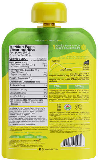 Naak Băutură energizantă Fără carbonatare, Organic 26gr