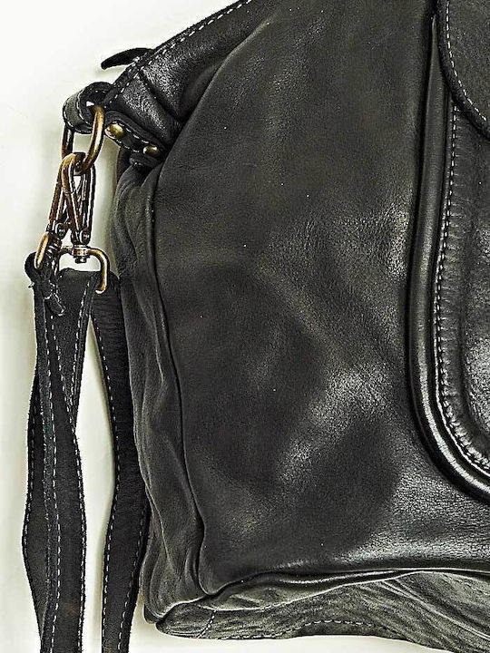 Leather Women's Bag Shoulder Black