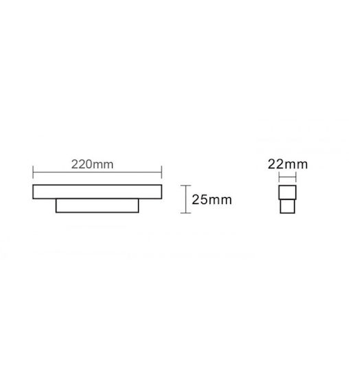 Interlight Commercial Linear LED Ceiling Light 12W Dimmable