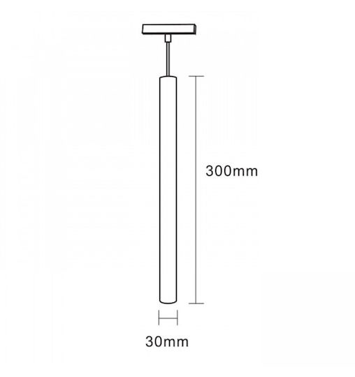 Interlight Commercial Linear LED Ceiling Light 6W Dimmable