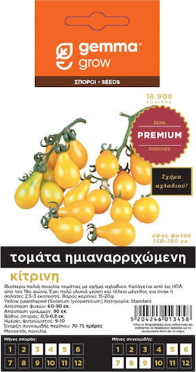 Τομάτα Κίτρινη Ημιαναρ Μενη Yellow Pearshaped 18908