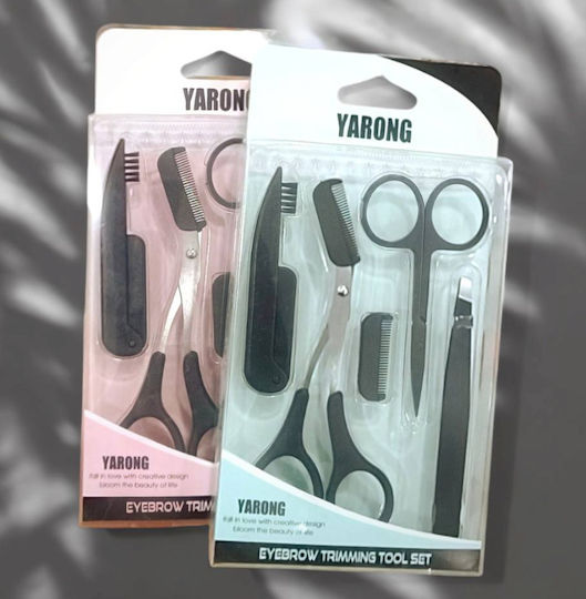 Yarong Make-up Zubehör Pflegeset Für Augenbrauen 5 Stück Schwarz