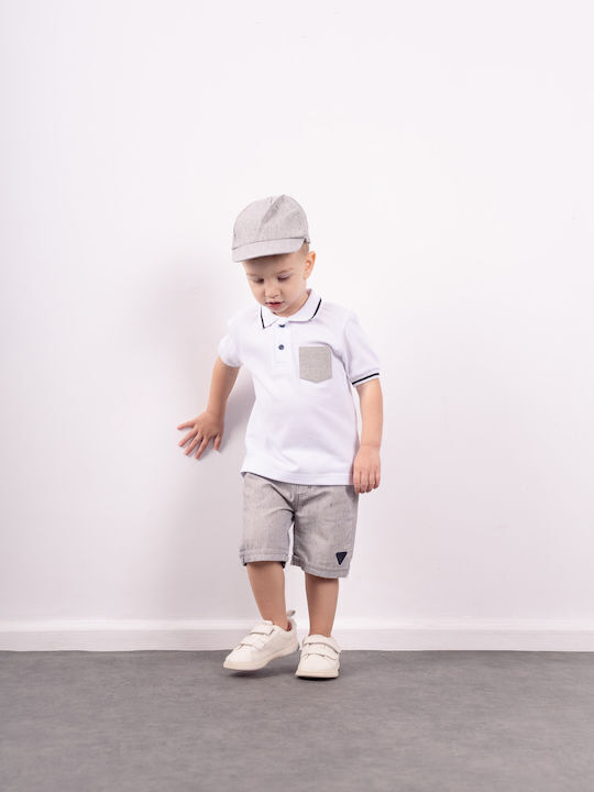 Set pentru copii cu șorturi Vară 3buc White