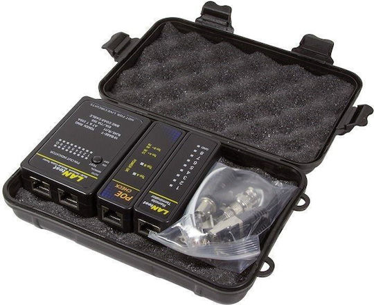 LogiLink WZ0015P Tester De Cabluri Apă De La Robinet / Rețea RJ45 / RJ11 / RJ12 / BNC