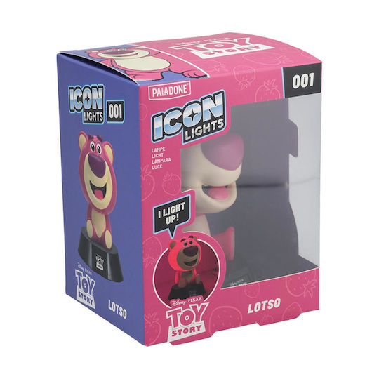 Paladone Kids Decorative Lamp Icon with Design Projection Pink 14cm