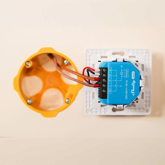 Shelly 1L Gen3 Smart Switch 1 Καναλιού Wi-Fi, Bluetooth & RF (χωρίς Ουδέτερο)