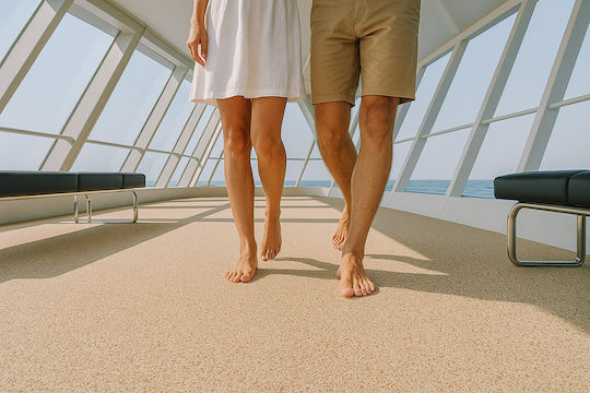 Newplan Πλαστικό Δάπεδο PVC Beige 12mm σε Ρολό με Πλάτος 1.22m (τιμή ανά τ.μ)