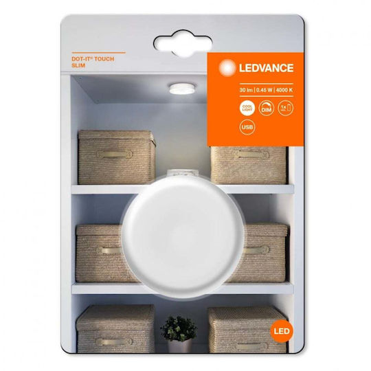 Ledvance LED Nachtlicht Punkt mit Batteriebetrieben und Lichtsensor 1Stück