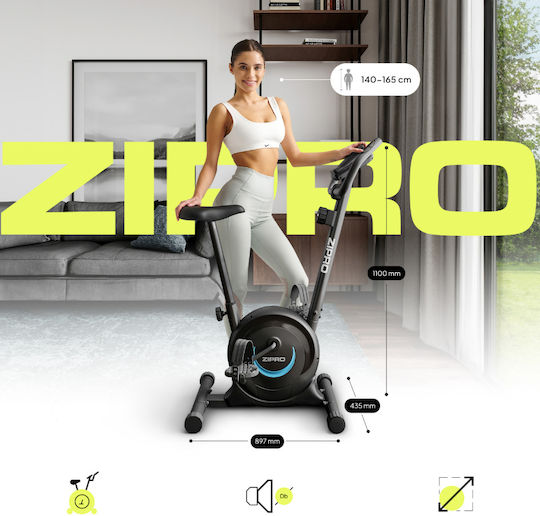 Zipro One S Όρθιο Ποδήλατο Γυμναστικής Μαγνητικό με Ροδάκια