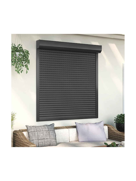 vidaXL Παντζούρι Ρολό Αλουμινίου Π130xΥ140cm
