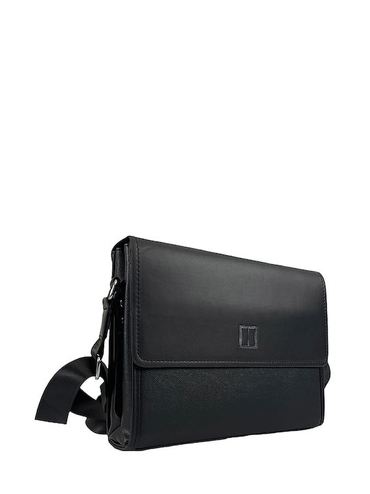 Herren Umhängetasche Office City Schwarz