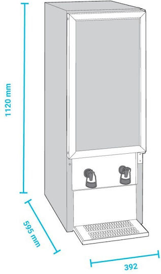 Tefcold Weinzapfanlage 40lt