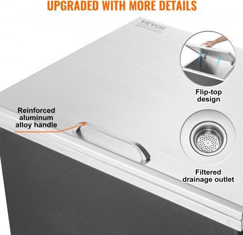 Vevor Găleată de gheață Aluminiu cu Diametru 40.64cm
