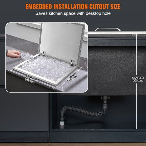 Vevor Găleată de gheață Aluminiu cu Diametru 40.64cm