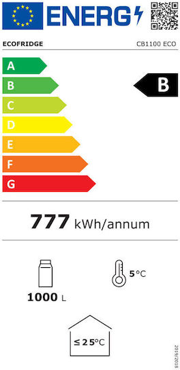 Eco Fridge Ψυγείο Αναψυκτικών 1000lt Μονόπορτο