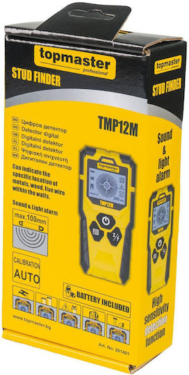Topmaster 261401 Ψηφιακός Ανιχνευτής Καλωδίων, Μετάλλου, Ξύλου & Σωλήνων