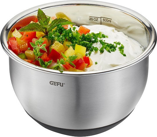 Gefu Muovo Stainless Steel Mixing Bowl with Diameter 12cm and Height 7.5cm.