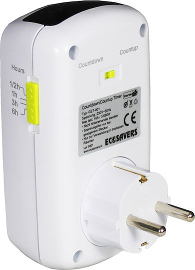 Ecosavers Cronometru Digital Priză Zilnic Cu Funcție De Numărătoare Inversă