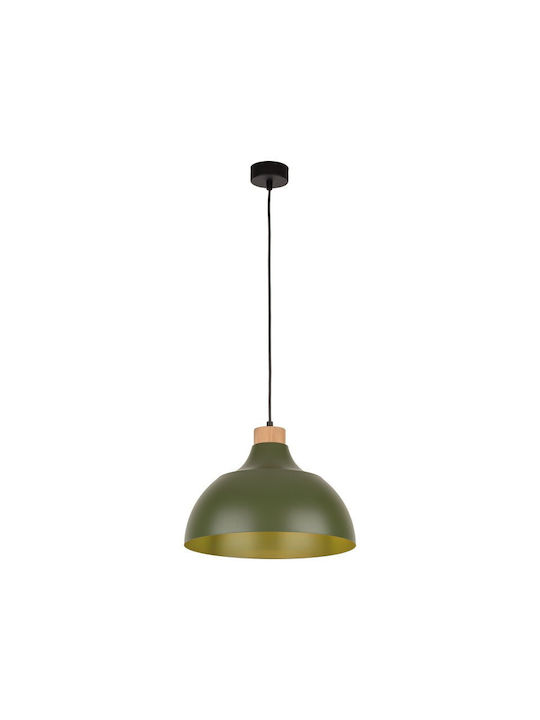 TK Lighting Cap Pendant Light Beige Bell with Socket E27 34cm