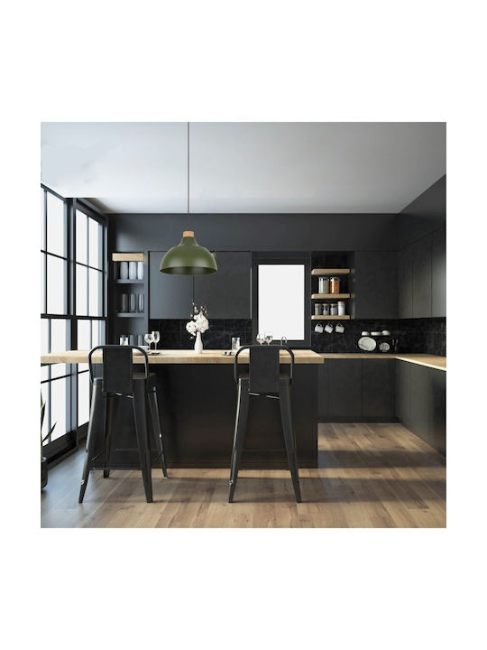 TK Lighting Cap Pendant Light Beige Bell with Socket E27 34cm