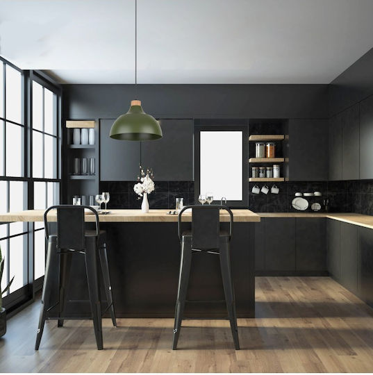 TK Lighting Cap Κρεμαστό Φωτιστικό Μπεζ Καμπάνα με Ντουί E27 34εκ.