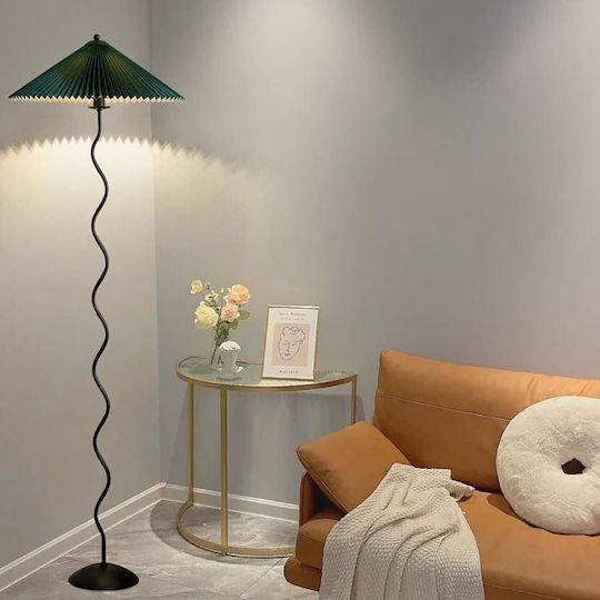 Led7 Floor Lamp H150xW43cm. with Socket for Bulb E27 Green