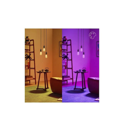 WiZ Bec Smart LED 40W pentru Dulie E27 și Formă ST64 RGB 470lm