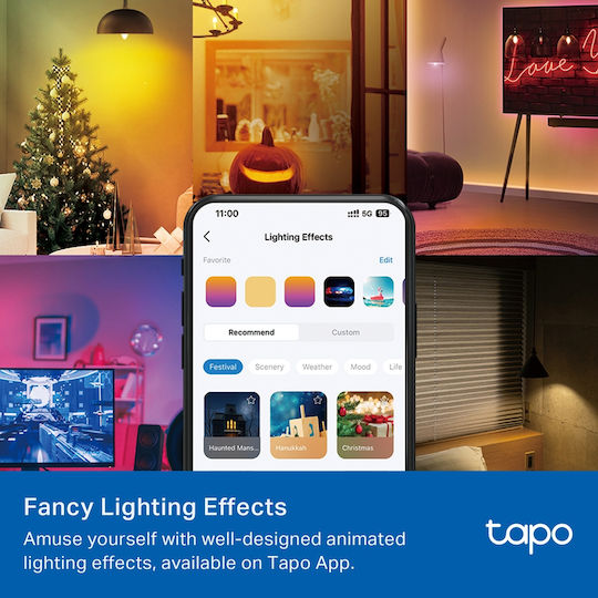 TP-LINK Smart Bulbs LED 4.8W for Socket E14 RGBW 470lm 4pcs
