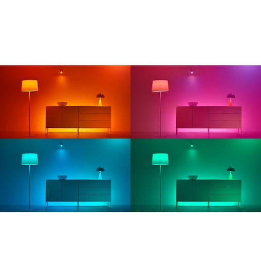 WiZ Smart Λάμπα LED 8.5W και Σχήμα A60 RGB Dimmable