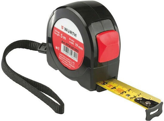Wurth Tape Measure with Auto-Rewind 19mm x 5m