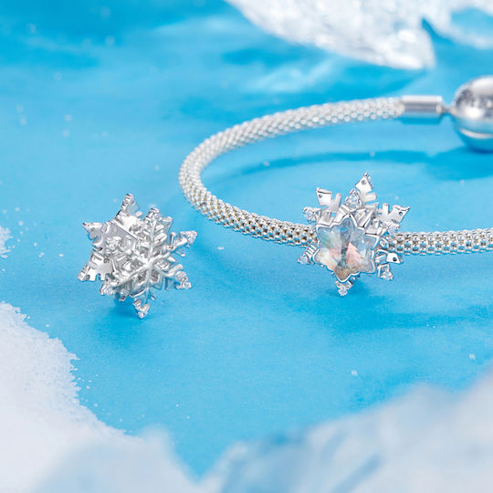 Silber Charm 925 Winter Stern