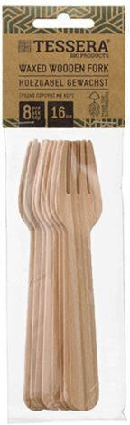 Tessera Biodegradable Fork Disposable Wooden 8pcs
