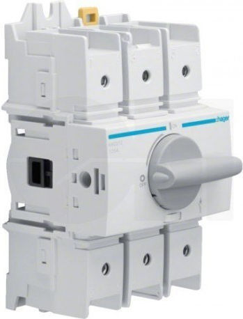 Hager 3-Poles Changeover Panel Push Button Changeover Switch 800V 160A with Visible Contacts 3x160A