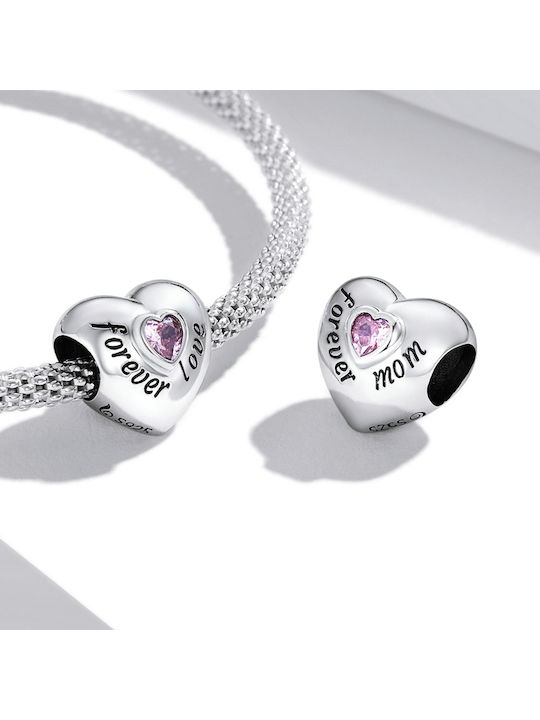 My Other Me Charm Mutti aus Rosa Vergoldetem Silber Rosa