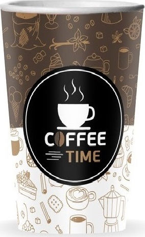Coffee Time Einwegbecher Papier Braun 360ml 50Stück