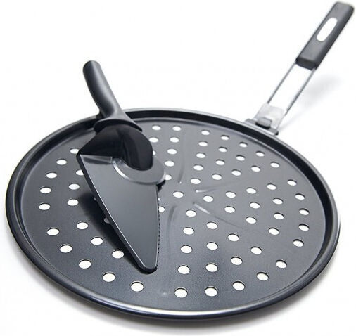 GrillPro Πλάκα Ψησίματος Πίτσας Διπλής Όψης Κεραμική 33x33εκ.