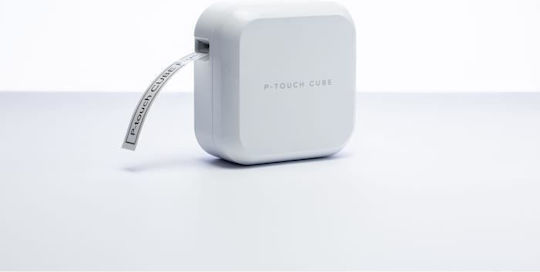 Brother P-touch CUBE Plus PT-P710BT Electronic Handheld Label Maker in White Color