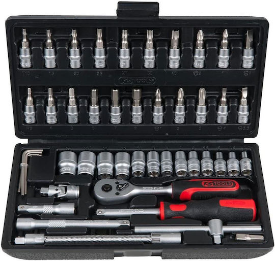 Ks Tools Καστάνια με Καρυδάκια 1\2" & 1\4" 96τμχ