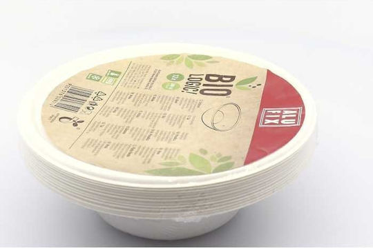Alufix Biologic Sugarcane Bowl 380ml 12pcs White