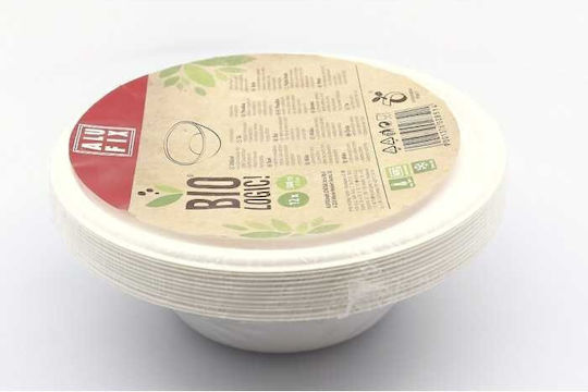 Alufix Biologic Sugarcane Bowl 380ml 12pcs White