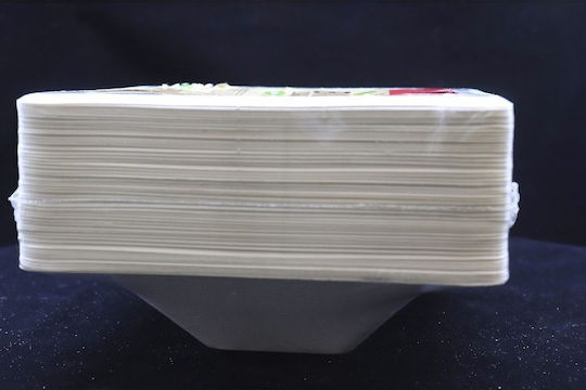 Alufix Set de 50 Boluri din trestie de zahăr cu Capacitate 340ml Albe Biologic
