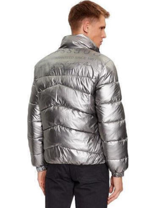 Jacket Puffer Silver Shine